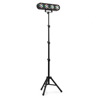 Afbeelding van Fuzzix AllStar1 LED discolamp op statief 4 RGB PAR spots in één