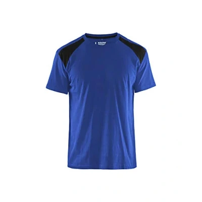 Afbeelding van Blaklader T shirt bi colour 3379 1042 Korenblauw/Zwart XS