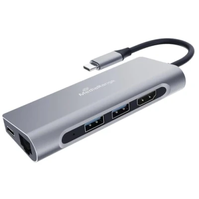 Afbeelding van MediaRange USB Type C 7 in 1 HUB