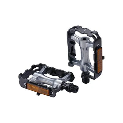 Afbeelding van BBB Cycling ClassicRide 2.0 Fietspedalen Stadsfiets, MTB &amp; E bike Pedaal Universeel Duurzame Platformpedalen met Reflectors Zwart BPD 17B