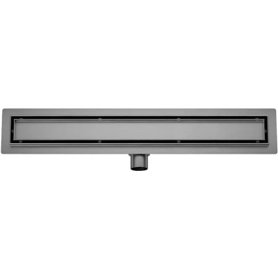 Afbeelding van Douchegoot met Tegelrooster en Flens Wiesbaden Suus 70x7 Cm Gunmetal