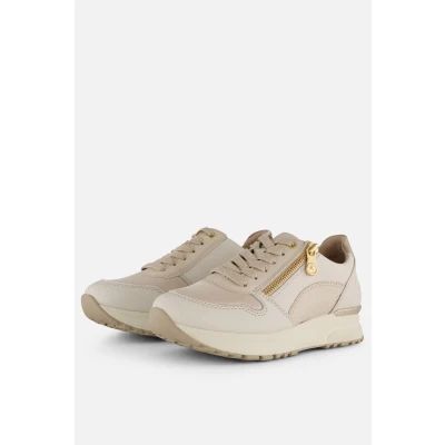 Afbeelding van Rieker Sneakers laag, Dames, Maat: 40, Wit Leer en imitatieleer
