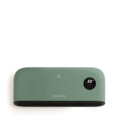 Afbeelding van CREATE WARM WALL PRO/wand of vloerverwarming met groene wifi, bediening via de app, tot 20 m², detectie van open ramen, tuimelschakelaar, 3 modi, lcd display, 2000 W