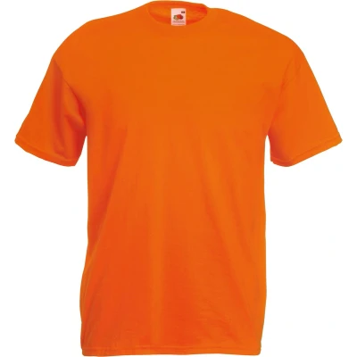 Afbeelding van Fruit Of The Loom Heren Valueweight T shirt met korte mouwen (Oranje) Maat XXXL (3XL) EK WK Olympische Spelen
