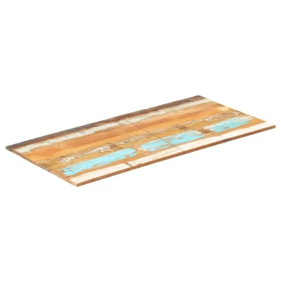 Afbeelding van Tafelblad rechthoekig 15 16 mm 60x120cm massief gerecycled hout
