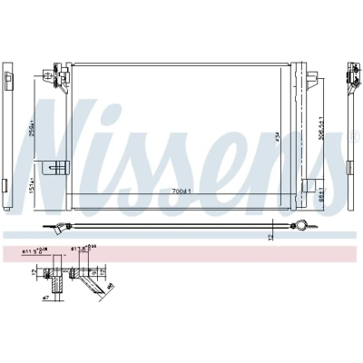 Afbeelding van Nissens Airco condensor 940732