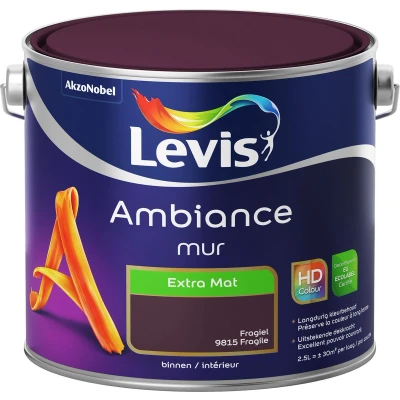 Afbeelding van Levis Muurverf Ambiance Mur Extra Mat 2.5l Fragiel