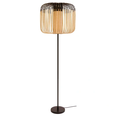 Afbeelding van Forestier Bamboo Light vloerlamp zwart