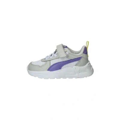 Afbeelding van Puma Unisex Baby Trinity Lite Ac+ Inf Sneaker, Wit Lavendel Alert Glaciaal Grijs, 20 EU