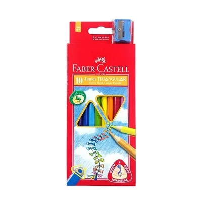 Afbeelding van Faber Castell Kleurpotlood FC driekant kartonnen etui à 10 stuks