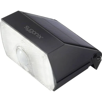 Afbeelding van Sygonix SY 4673536 LED buitenlamp met bewegingsmelder (wand) 10 W Neutraalwit Zwart