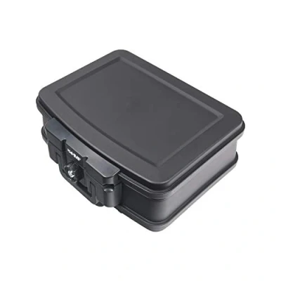 Afbeelding van HMF 250452 Vuurvaste waterdichte documentenbox, DIN A4, 44,5 x 16,5 33 cm, zwart