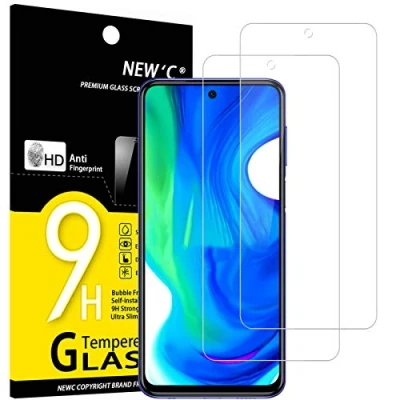 Afbeelding van NEW&#039;C 2 Stuks, Screen Protector voor Xiaomi Poco M2 Pro, X3 NFC, Gehard Glass Schermbeschermer Film 0.33 mm ultra transparant, resistent