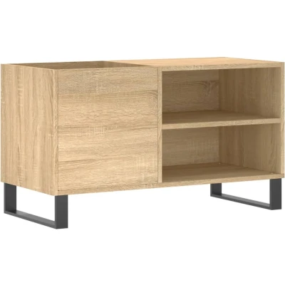 Afbeelding van vidaXL Platenkast 85x38x48 cm bewerkt hout sonoma eikenkleurig