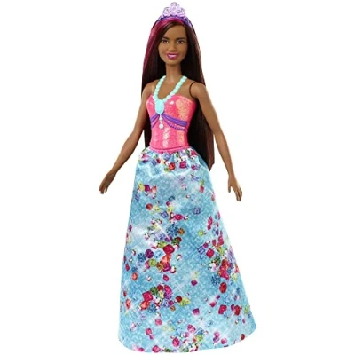 Afbeelding van Barbie Pop Dreamtopia Prinses Zwart Met Rood Haar