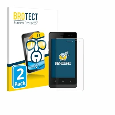 Afbeelding van BROTECT (2 Stuks) Schermbeschermer voor Logicom Wave 2 Screen Protector Transparant