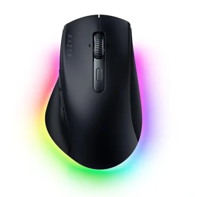 Afbeelding van Razer Pro Click V2 Draadloze ergonomische muis AI Prompt Assist 30K optische sensor 3,5 maanden batterijduur (14 zones Chroma RGB, HyperScroll kantelbaar muiswiel) Zwart