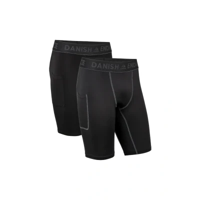 Afbeelding van Danish Endurance Compression 2 PACK Onderbroeken, Heren, Maat: XL, Multicolor black/black grey