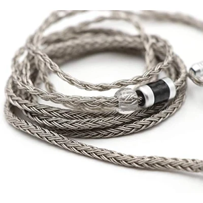 Afbeelding van Linsoul Tripowin Zonie 16 Core verzilverde kabel SPC oortelefoon voor BL03 TRN V90 V80 AS10 ZS10 ZS6 ES4 ZST ZSR iems(2pin 0.78, 3.5mm,Grey)