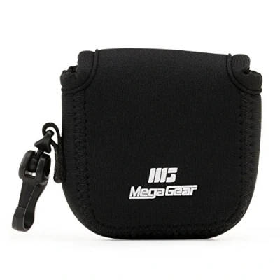 Afbeelding van MegaGear MG1311 Gopro Hero 7, 6, 5, Sony Dsc Rx0 Ultralichte Cameratas Gemaakt van Neopreen, met Karabijnhaak, Zwart