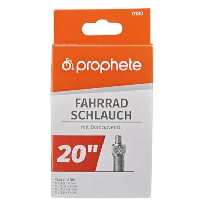 Afbeelding van Prophete 20 x 1,75 2,125 (47 57 406) fietsbinnenband, zwart, L