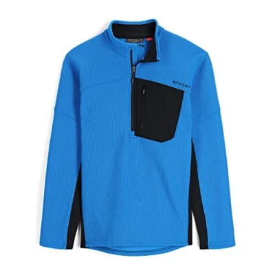Afbeelding van Skipully Spyder Men Bandit Hybrid Half Zip Collegiate Black M