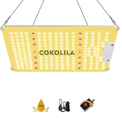 Afbeelding van COKOLILA volledig spectrum LZB1100 dimbare led groeilamp, waterdichte plantenlamp, met 222 stuks SMD leds, IR groeilamp voor 60 x cm binnen, tent, zaden, knoppen, planten, groenten en bloemen