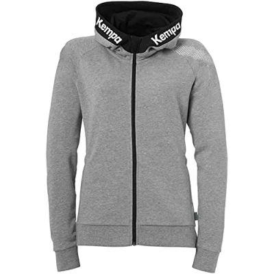 Afbeelding van Kempa Core 26 Hood Jacket Vrouwen Meisjes Hooded Jas Trainingsjack Sweatshirt Hoody Trui met Capuchon Handbal Volleybal Indoor Gym Fitness, XS
