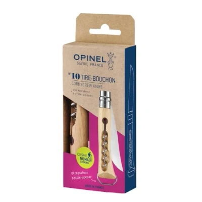 Afbeelding van Opinel #10 Inox Met Kurkentrekker En Flesopener Zakmes Inklapbaar Mes