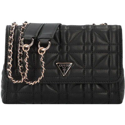 Afbeelding van Guess Edita Convertible Xbody FLAP Handtas, Dames, Maat: One Size, Black