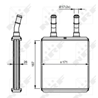 Afbeelding van Kachelradiateur, interieurverwarming NRF 54291