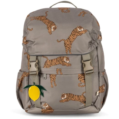 Afbeelding van Konges Sløjd Clover Rugzak/Boekentas met turnzak en klein portemonnee Tiger Oak