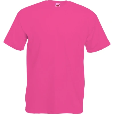 Afbeelding van Fruit Of The Loom Heren Valueweight T shirt met korte mouwen (Fuchsia)