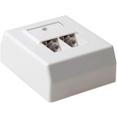 Afbeelding van ACT Modulair opbouwdoos shielded 2 voudig German Style CAT5E