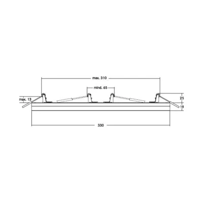 Afbeelding van Brumberg Leuchten LED onderbouwlamp 24 W Wit