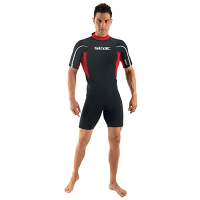 Afbeelding van Seac Relax Short, Heren, 2,2 mm Neopreen Shorty Suit voor Snorkelen, Duiken en andere Wateractiviteiten