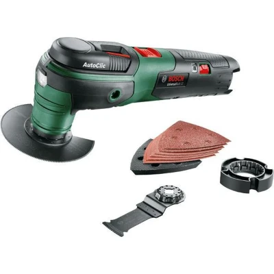 Afbeelding van Bosch Home and Garden Universal Multi 12 Multifunctioneel gereedschap, oplader, 9 delig Accessoireset, koffer (12 volt systeem, 2,5 Ah) zonder accu zwart, groen, rood