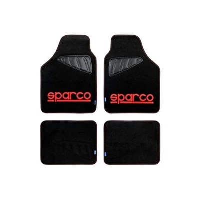 Afbeelding van Automatten set Sparco Stof Rood