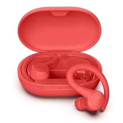 Afbeelding van JLab Go Air Sport+ Running Hoofdtelefoon True Draadloze Bluetooth, Haak Over Ear Oordopjes voor Sport &amp; Gym, 35+ H Speeltijd In Oordopjes, IP55 Zweetbestendig, Opgelet Mode, Koraal