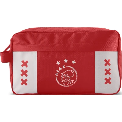 Afbeelding van Ajax toilettas wit rood XXX