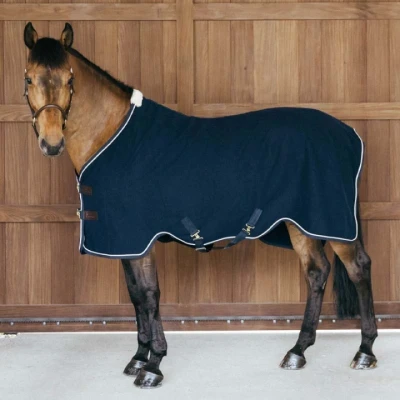 Afbeelding van Kentucky Fleecedeke Vegan Wool Marineblauw