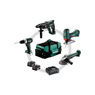 Afbeelding van Metabo Accu comboset 4.1.4 18V Incl. Accu&quot;;s en lader gereedschapstas 685232000