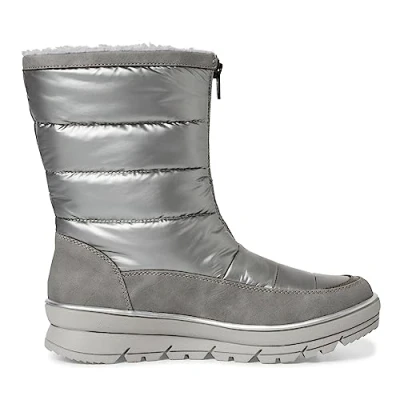 Afbeelding van Jana Snowboots, Dames, Maat: 40, Silver comb Textiel/ synthetisch