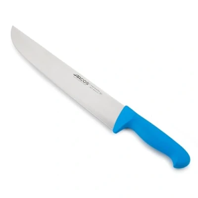 Afbeelding van Arcos Serie 2900 slagermes steakmes lemmet nitrum roestvrij staal 300 mm handgreep polypropyleen kleur blauw