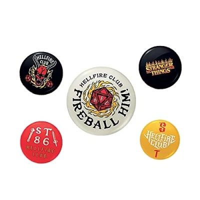 Afbeelding van Pyramid International Stranger Things Hellfire Club Badge Pack