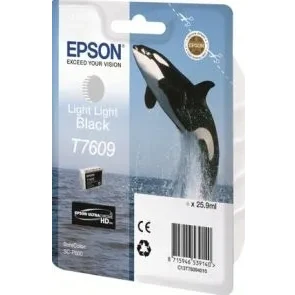Afbeelding van Epson T7609 (C13T76094010) Inktcartridge licht zwart
