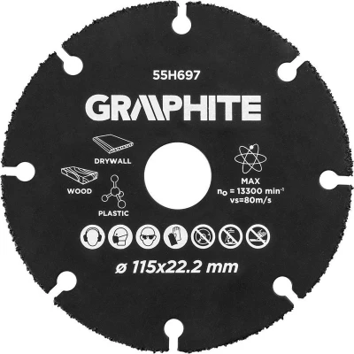 Afbeelding van graphite carbide multi wheel 115x22.2mm 55h697