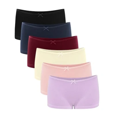 Afbeelding van Libella® Damesboxershorts, lage taille, katoen, stretch, slip voor dames (3/6 stuks) 3901, 6 x veelkleurig 9, XXL