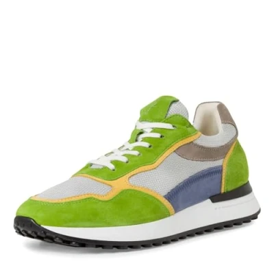 Afbeelding van Marco Tozzi BY Guido Maria Kretschmer Sneakers laag green, Heren, Maat: 41, Green Leer en textiel