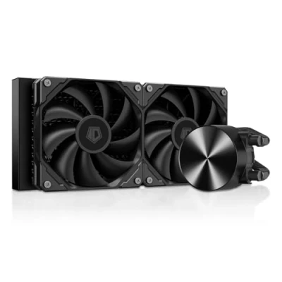 Afbeelding van ID COOLING FX240 PRO Vloeibare CPU koeler voor desktop 240 mm AIO koeler, 2 x 120 hoog efficiënte ventilatoren, speciaal CD patroon pompheader, compatibel met Intel en AMD